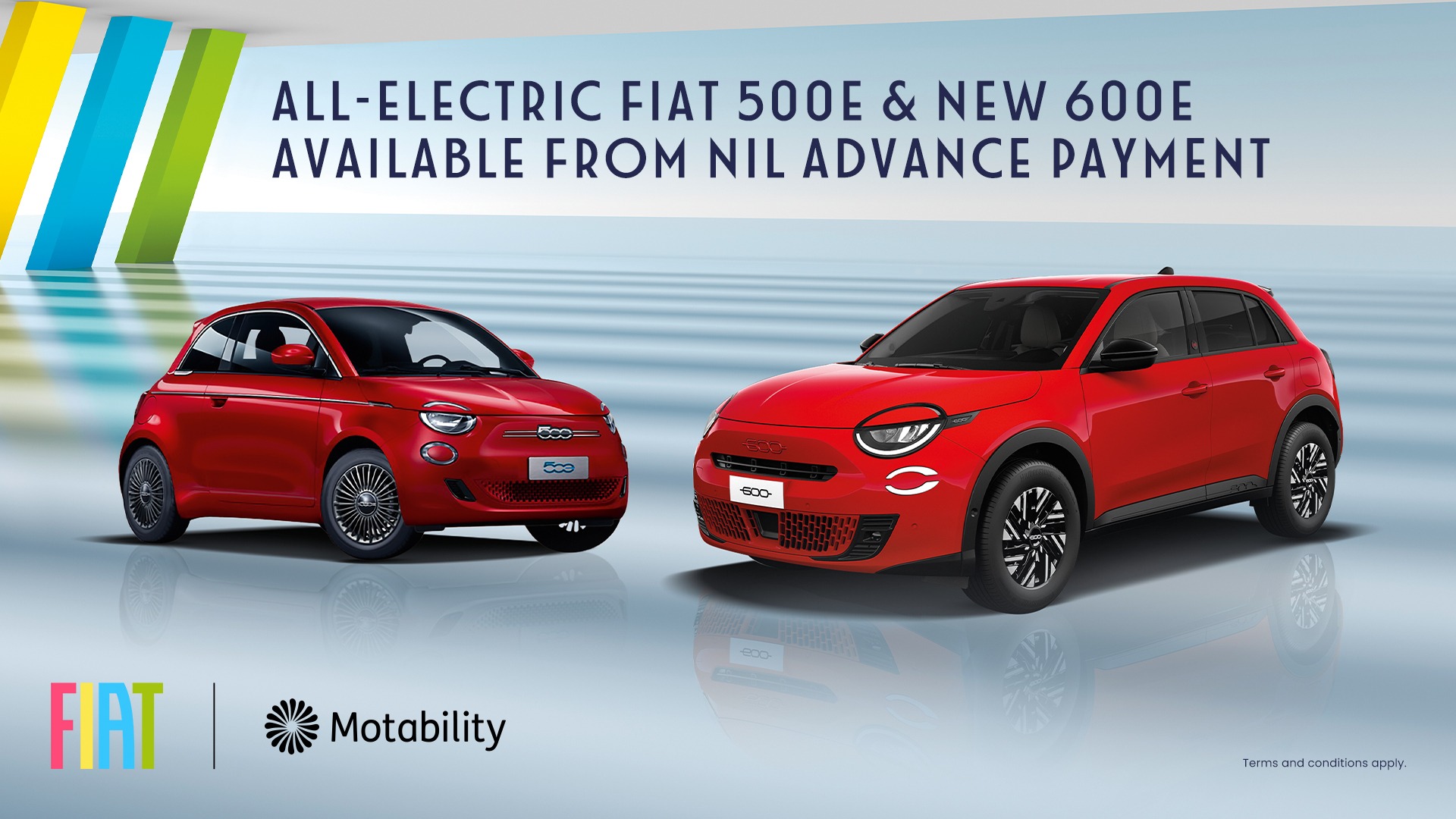 Fiat 500E and 600E from Nil Advance Payment